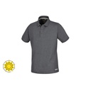 Beta Workwear 7552G Three-button work polo shirt, made from piqué cotton, 200 g/m2, black XS-3XL melange grey