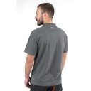 Beta Workwear 7552G Three-button work polo shirt, made from piqué cotton, 200 g/m2, black XS-3XL melange grey