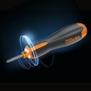 BETA Tools 1210E/GE Evox-E electric screwdriver 250rpm >12 Nm, 1/4" magnetic bit holder, USB-C, 6x LED