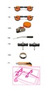 Beta Tools 1766/8 Assortment of 8 tools for car glass windows