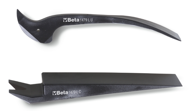Beta Tools 1479L/S2 Multipurpose wrecking bars, pair, made of Teflon®, Just two tools for many uses, high stress resistance. Vehicle trim & fastener removal tools
