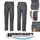 BETA Tools 7930MG Work trousers, multipocket style, 100% cotton, grey
