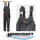 BETA Tools 7903G Work bib and brace overalls New design - Improved fit, Metal zip closure, Knee pad pockets XS-4XL