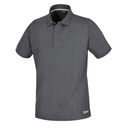 Beta Workwear 7552G Three-button work polo shirt, made from piqué cotton, 200 g/m2, black XS-3XL melange grey