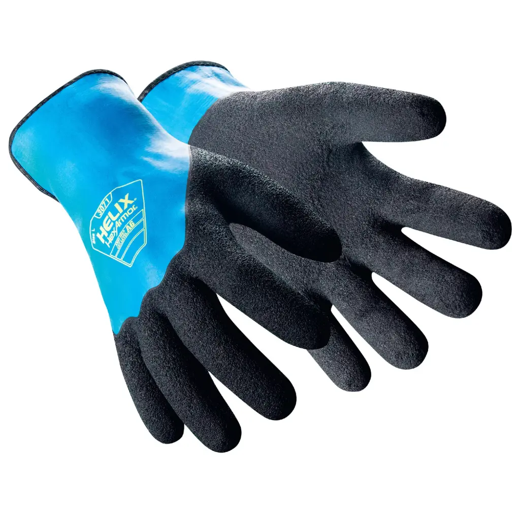uvex 60685 HexArmor® Helix® 3071 PPE Safety Gloves - 13-gauge HPPE/steel blend shell, EN407 rated level 1 for contact heat