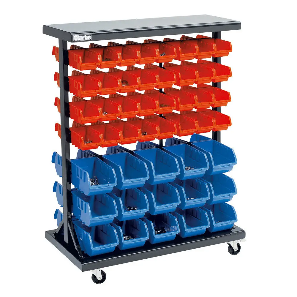 Clarke 4501620 CSR94 Mobile Double Sided Storage Bin Rack