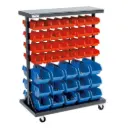 Clarke 4501620 CSR94 Mobile Double Sided Storage Bin Rack