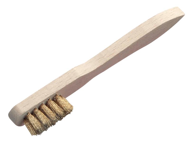 Spark Plug Brush 2 Row Brass Wire