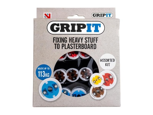 [GRPASSKIT] Plasterboard Fixings Assorted Kit, 32 Piece