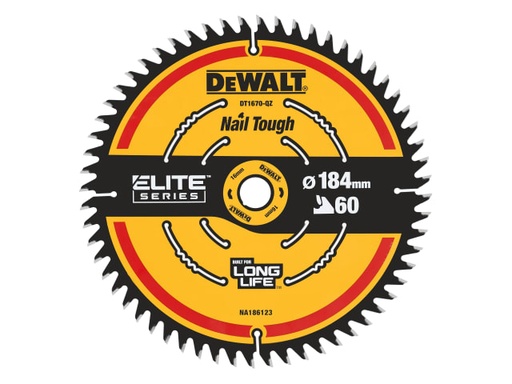 [DEWDT1670QZ] Cordless Mitre Saw Blade For DCS365 184 x 16mm x 60T