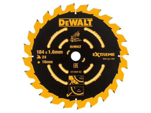 [DEWDT1669QZ] Cordless Mitre Saw Blade For DCS365 184 x 16mm x 24T