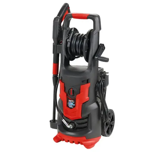 [JET 7500B] Clarke 7336019 JET 7500B 1950psi Pressure Washer (230V) - 1600W induction motor hose reel, large 500ml detachable detergent bottle