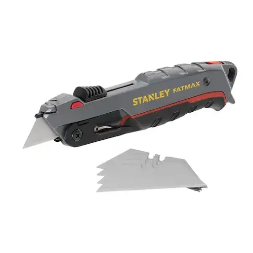 [STANLEY® FATMAX® Self-Retracting Safety Utility Knife With 5 Blades] 0-10-242 STANLEY® FATMAX® Self-Retracting Safety Utility Knife With 5 Blades 