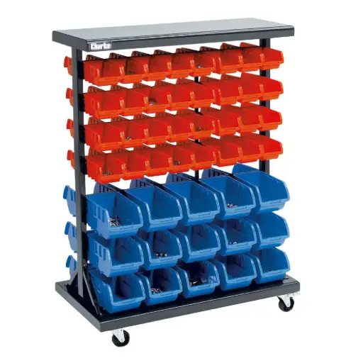 [CSR94] Clarke 4501620 CSR94 Mobile Double Sided Storage Bin Rack