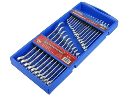 [FAISPASETC25] Faithfull Pro HQ Combination Spanner Set 25 Piece DIN 3113