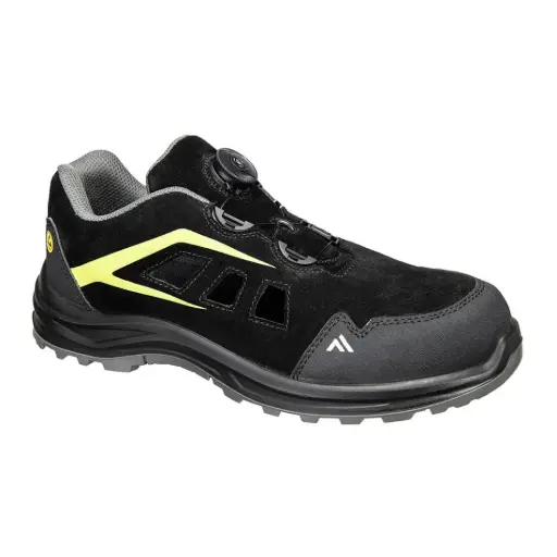 PORTWEST FE06 - Composite Safety Trainers S1 ESD SR FO Black / Green 37 - 48 PPE Footwear